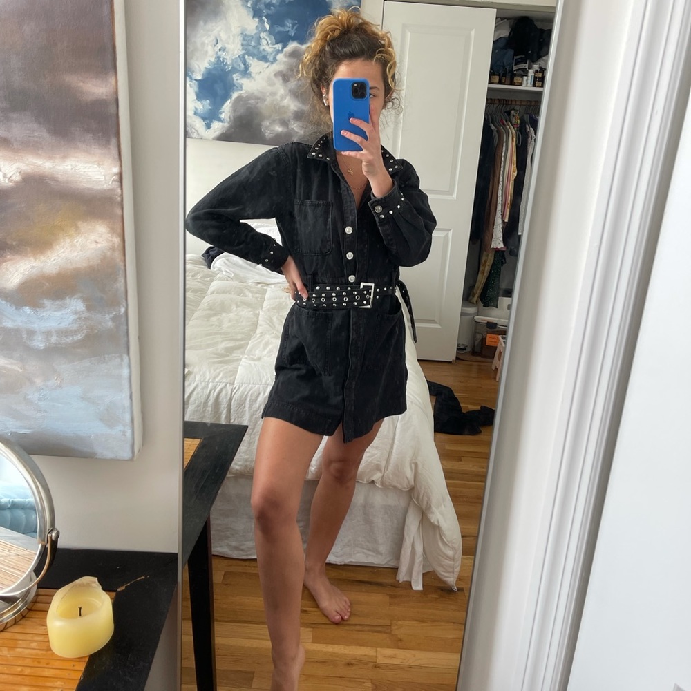 Current Elliot black denim dress